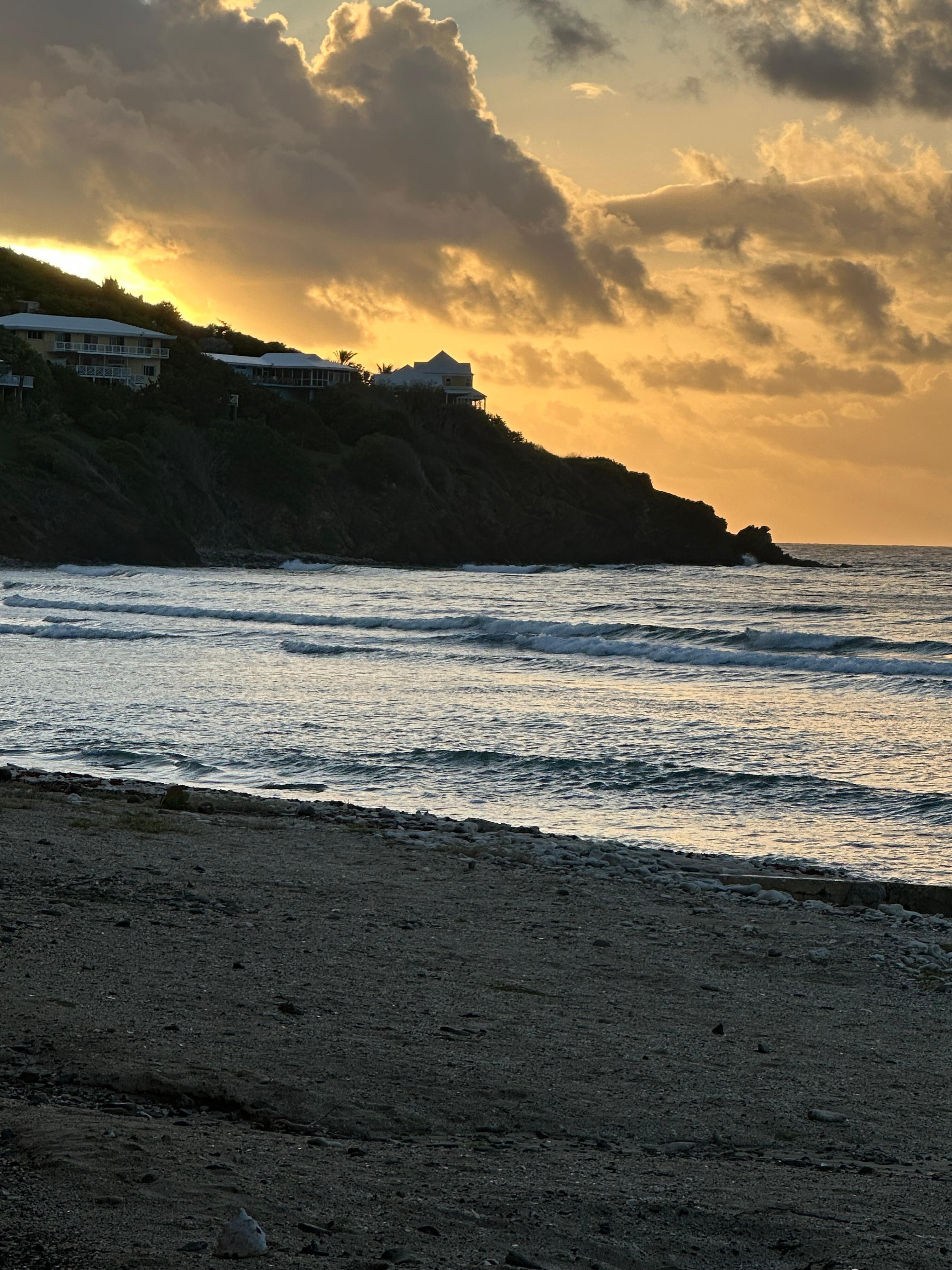 Sunrise from our room on beach