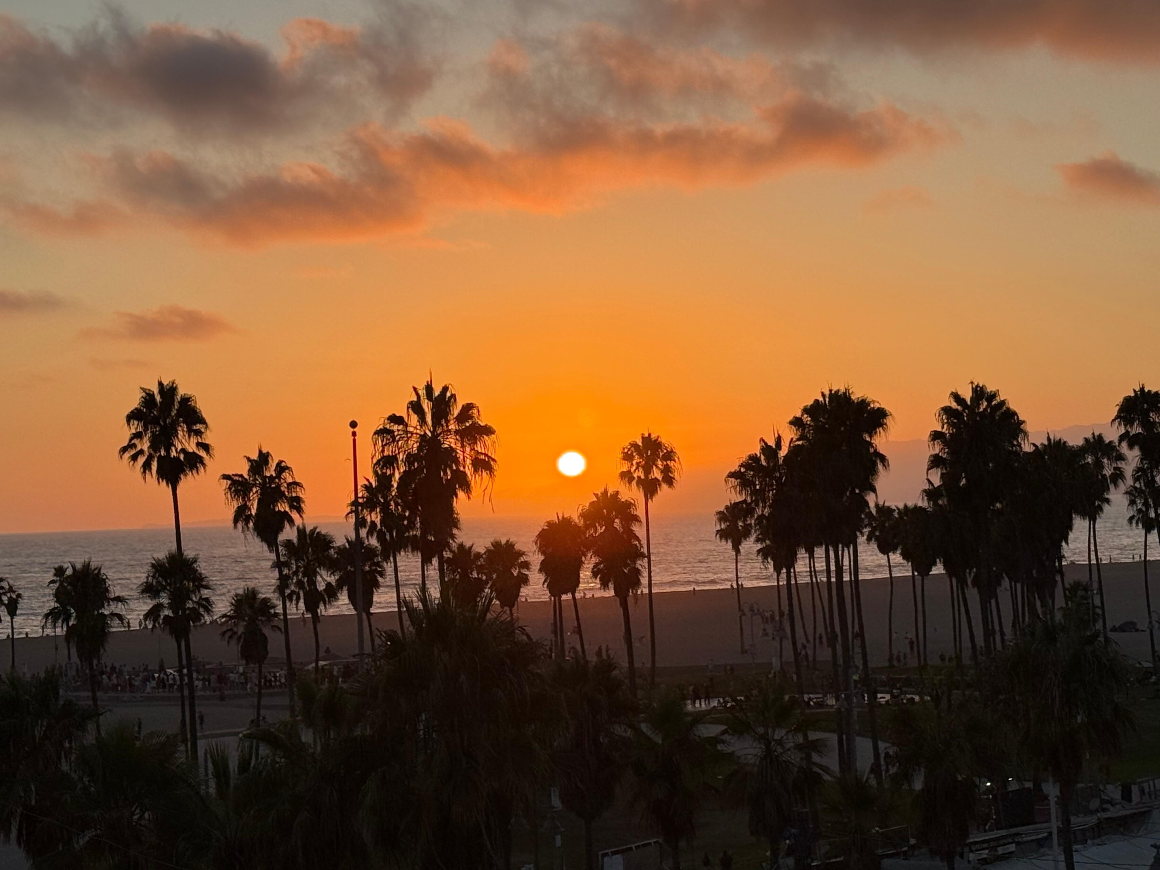 Venice Beach sunset from room 613 balcony 