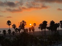 Venice Beach sunset from room 613 balcony