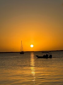 One of the beautiful sunsets we experienced during our stay.