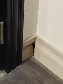 There’s a hole in the wall.