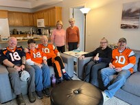 There was room for our relatives to have lunch together and watch the Broncos win. My nephew has terminal cancer, his sister walks with two canes, and his wife has heart and lung issues. It worked well to accommodate their handicaps.