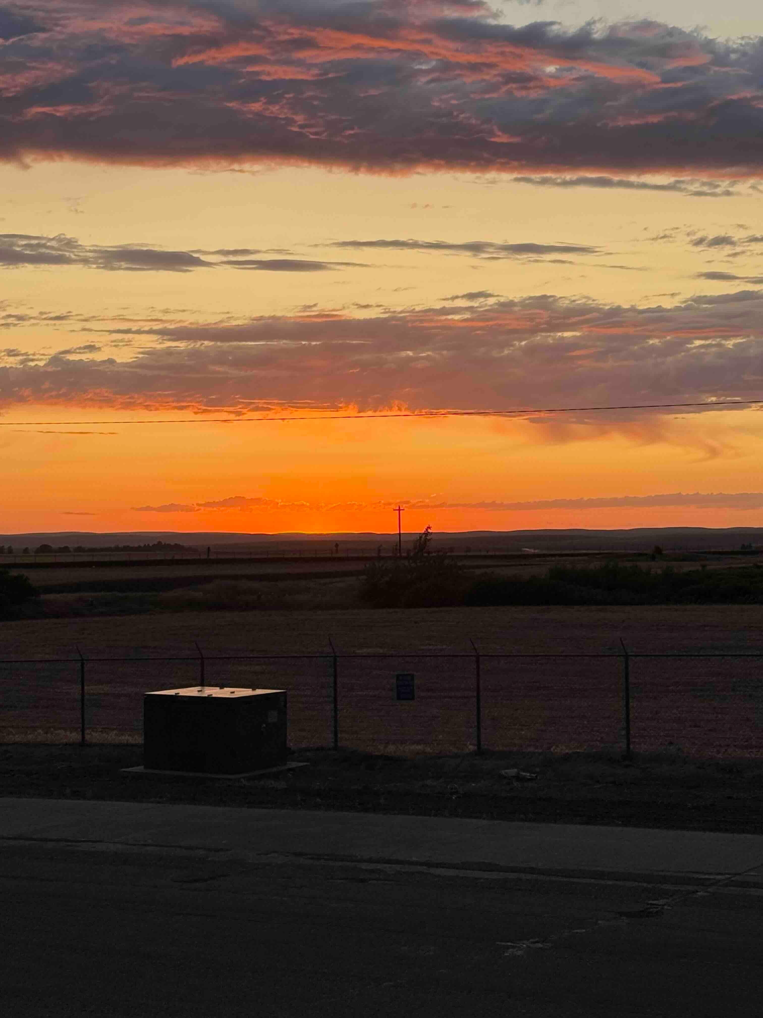 Beautiful sunset from the front patio