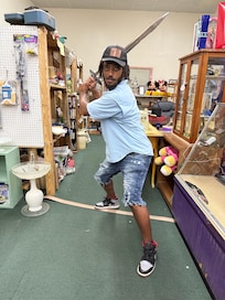 At the flea market in town