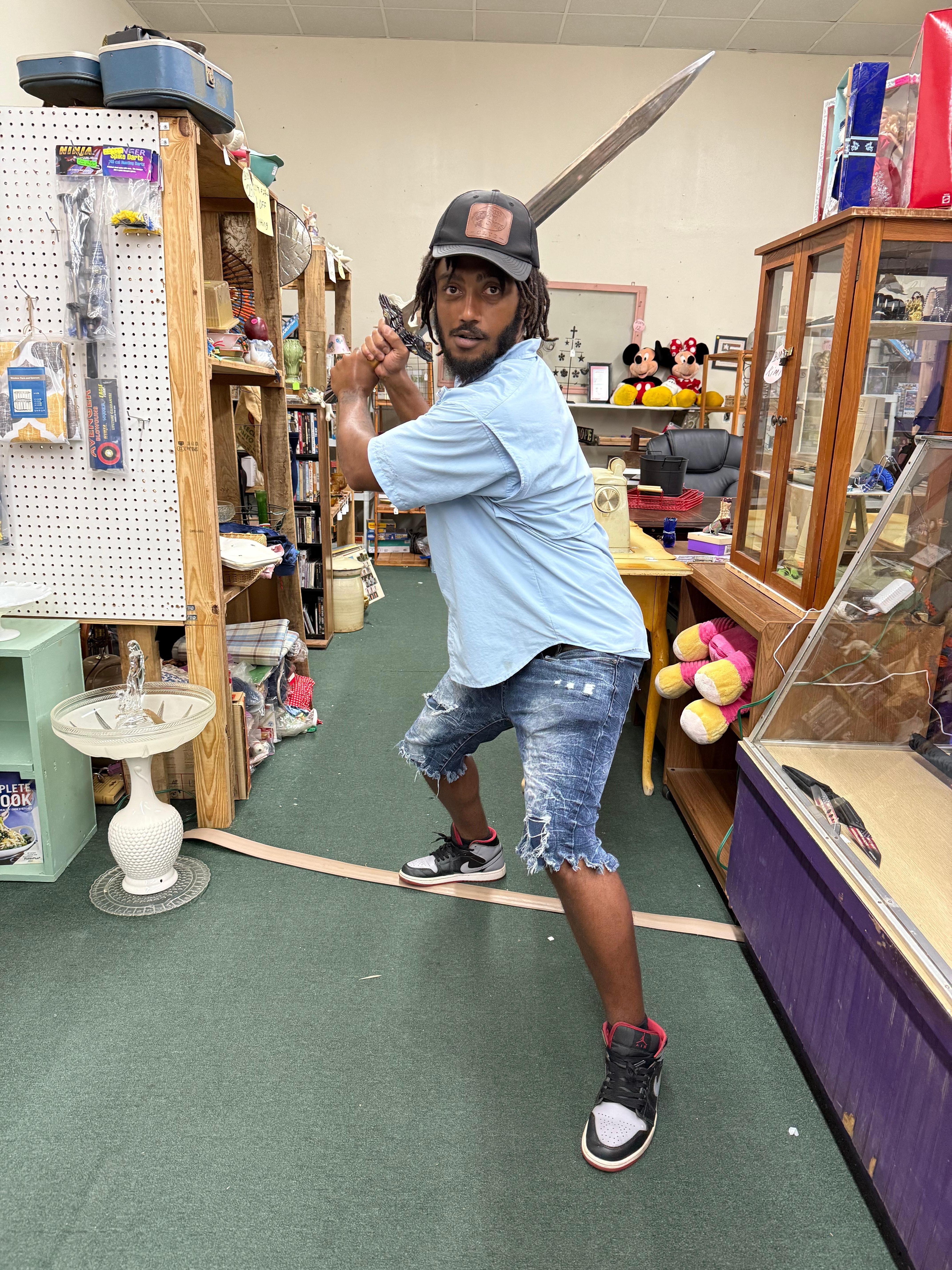 At the flea market in town