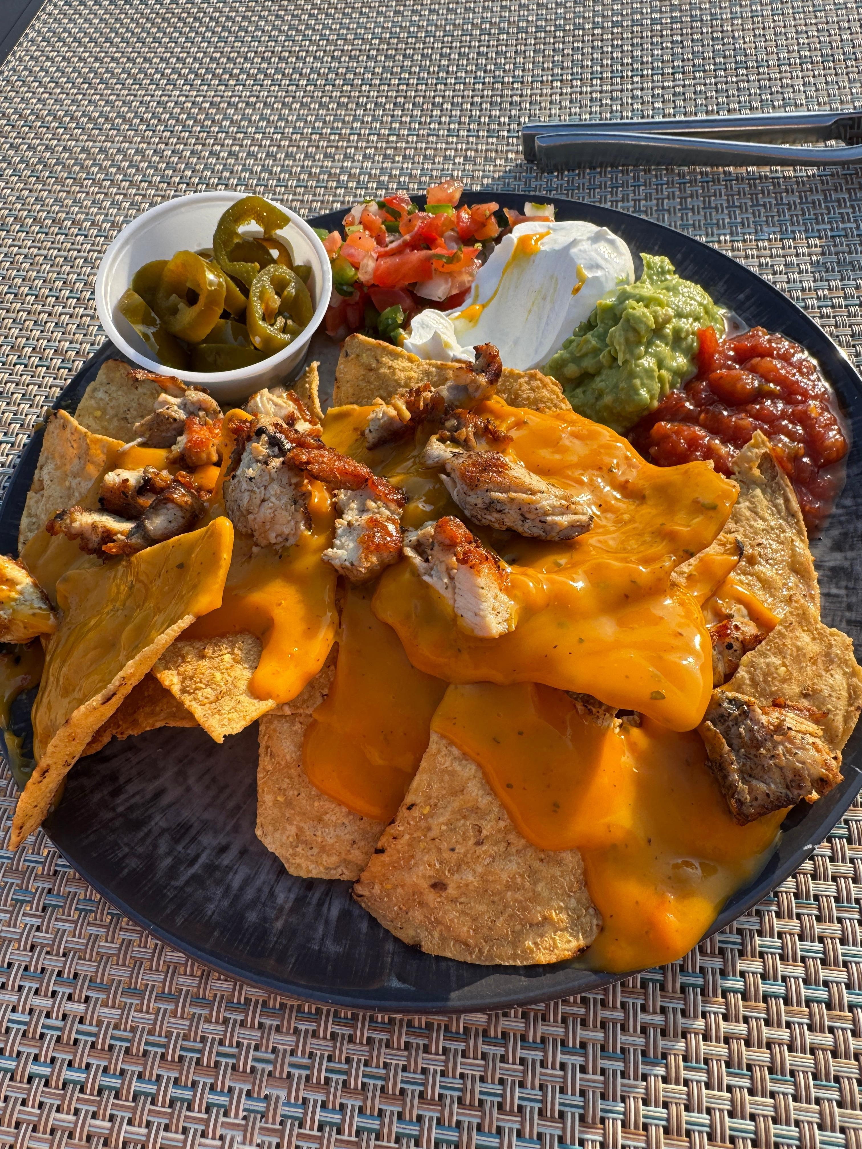Nachos at the pool