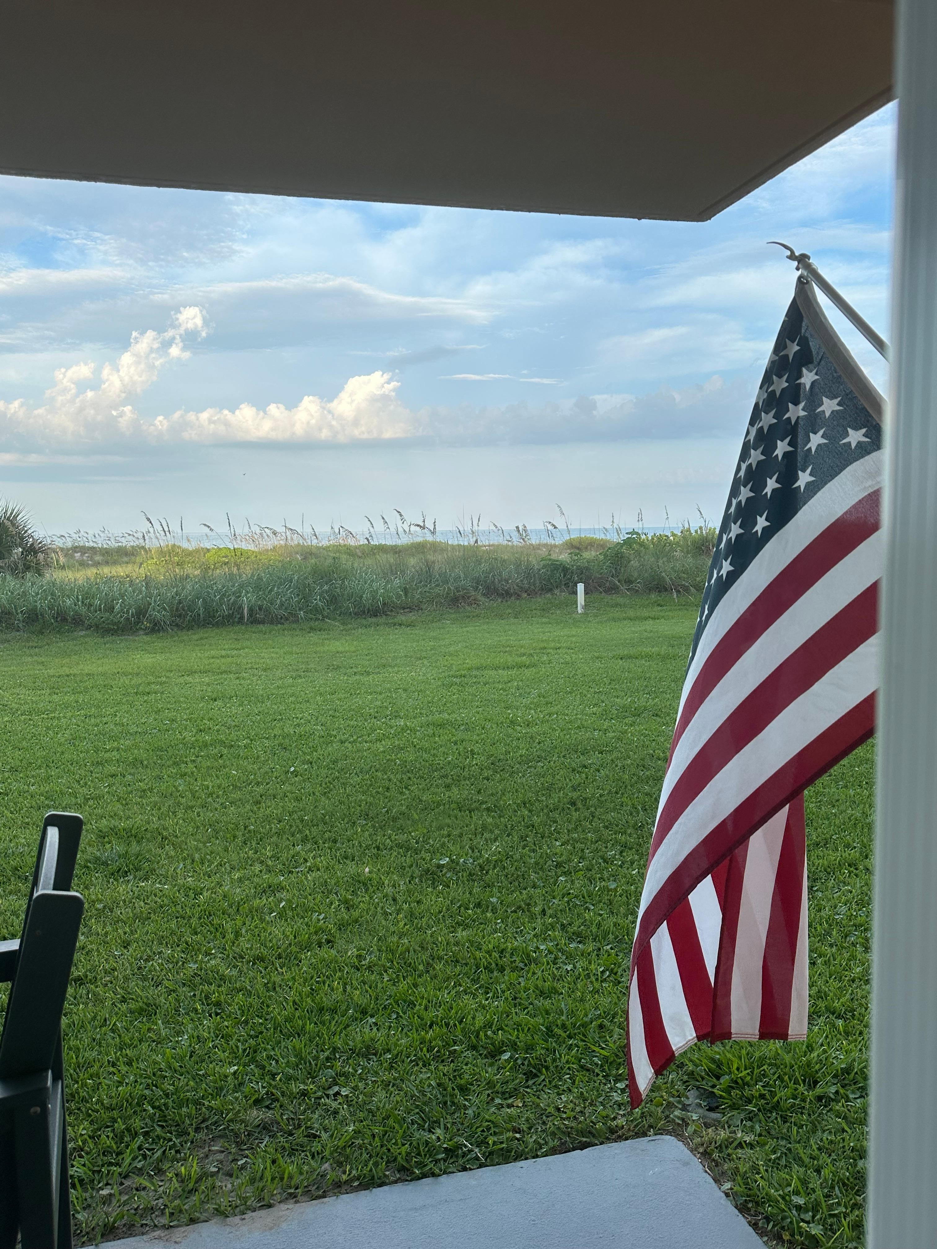Beautiful patriotic view. 