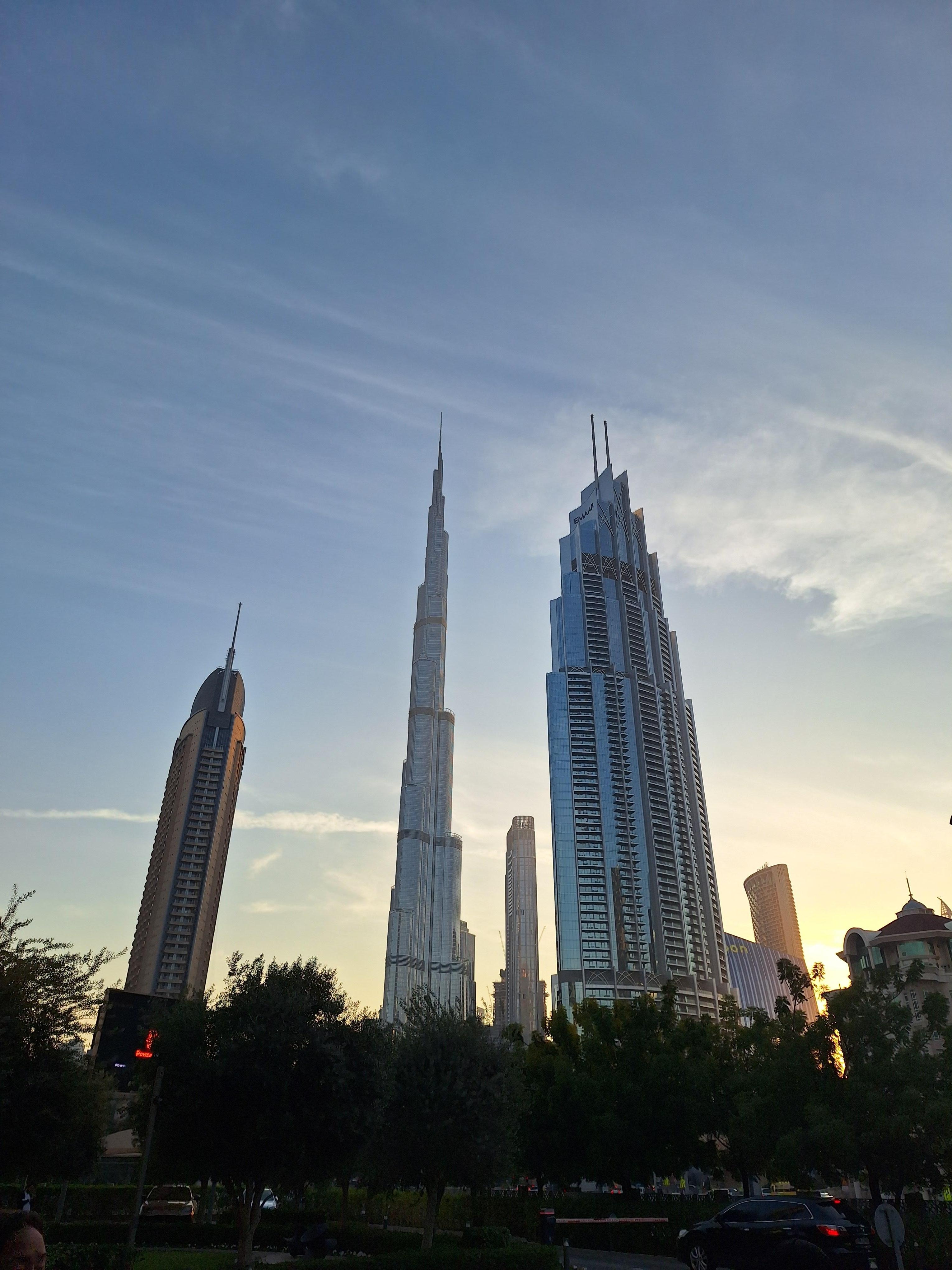 View from outside hotel