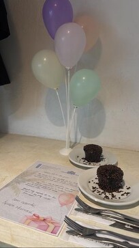 No dia do meu aniversário teve um mimo. Amei