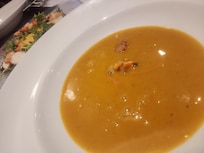 Pumpkin soup from Krystals it was very good