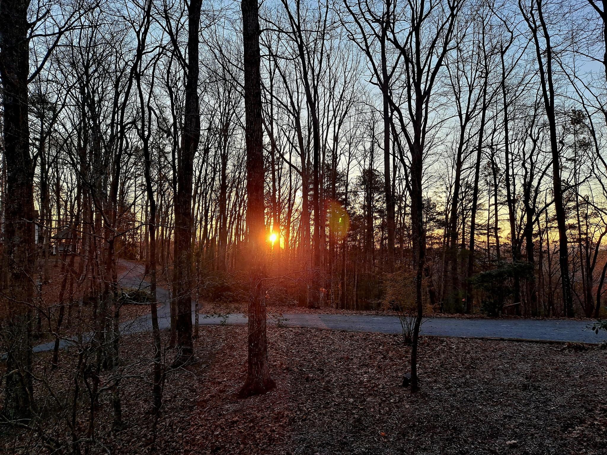 Sunrise off of the side deck