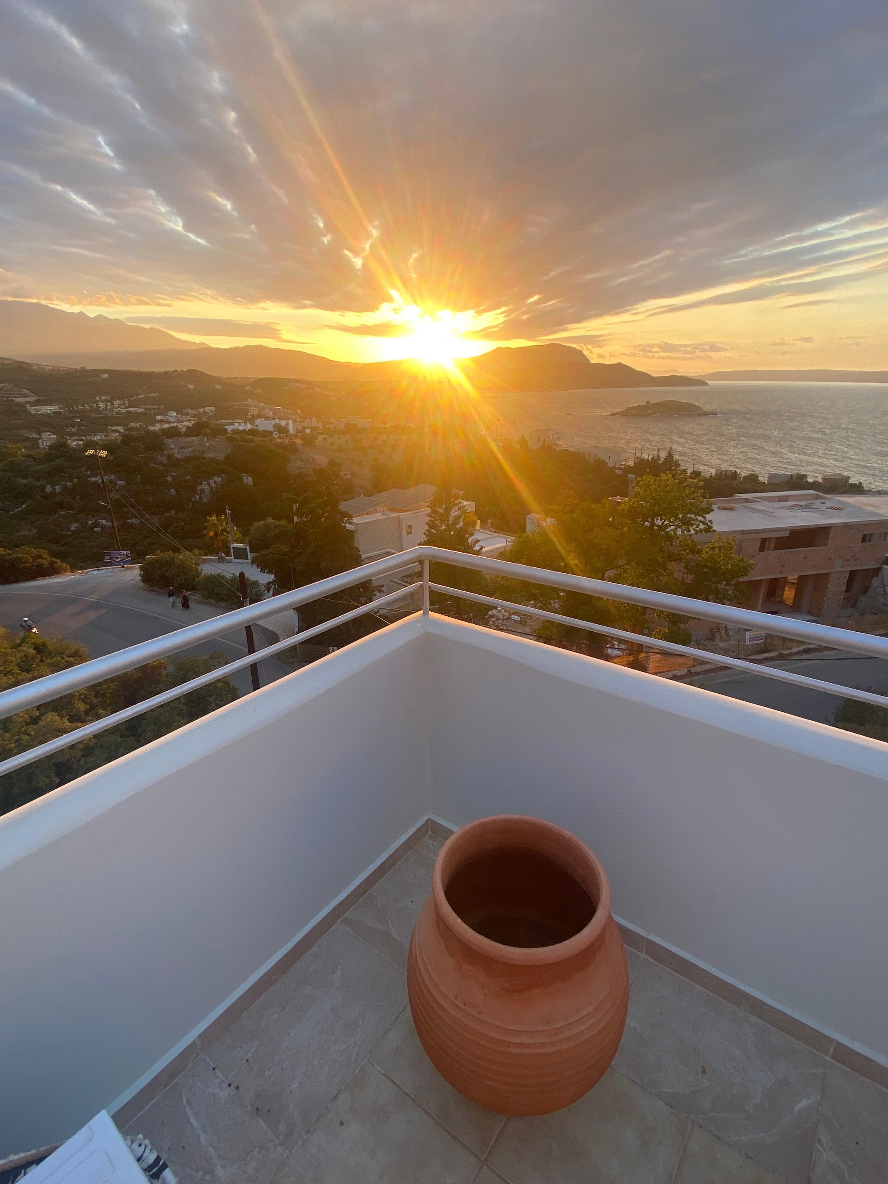 View from roof terrace.