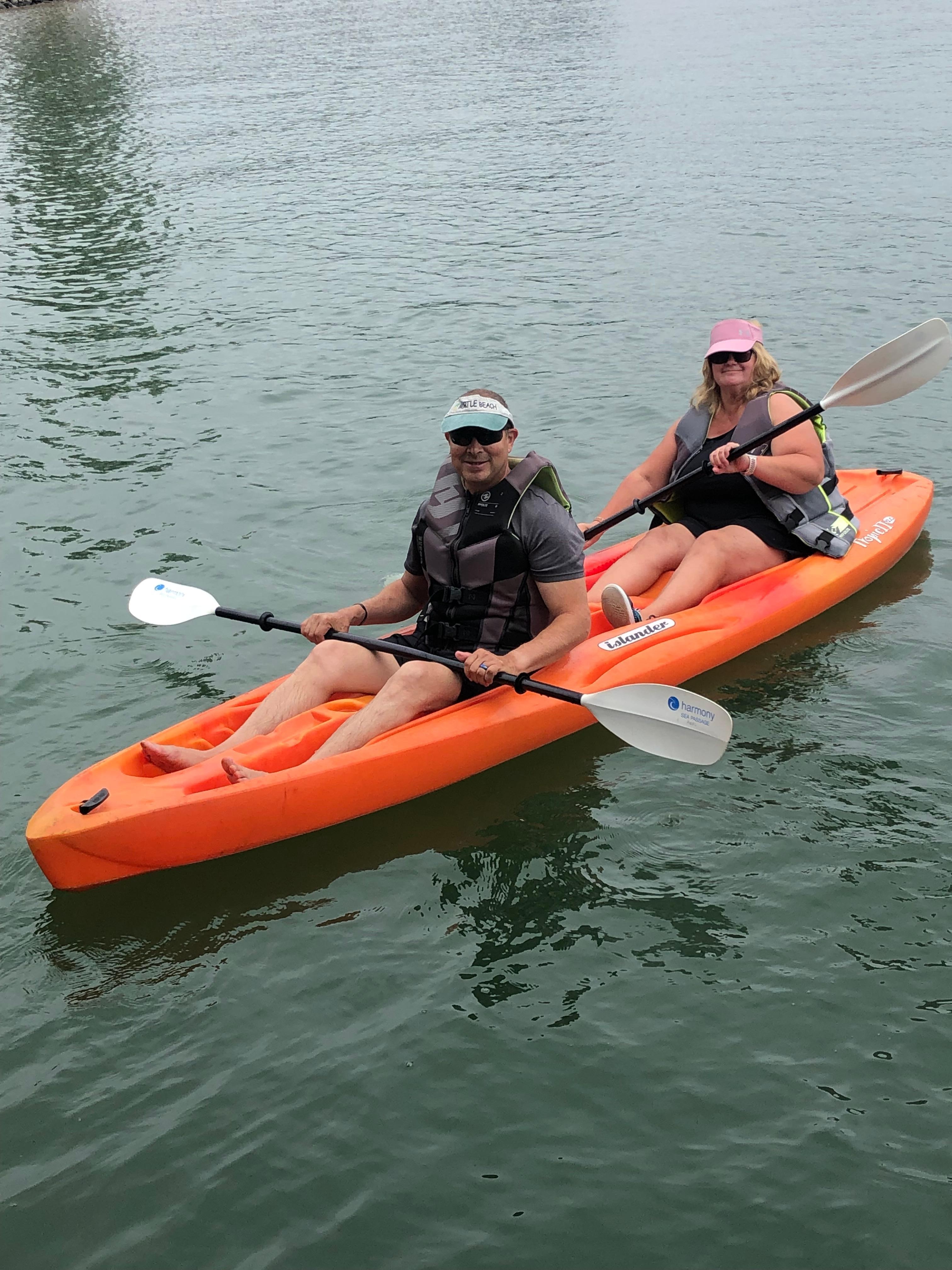 The Best Sister in the world! Angie and Rob left with nicknames. 
Cabana Rob for how helpful he was to everyone. 
Big Bass Angie for the 5lb bass she caught. 