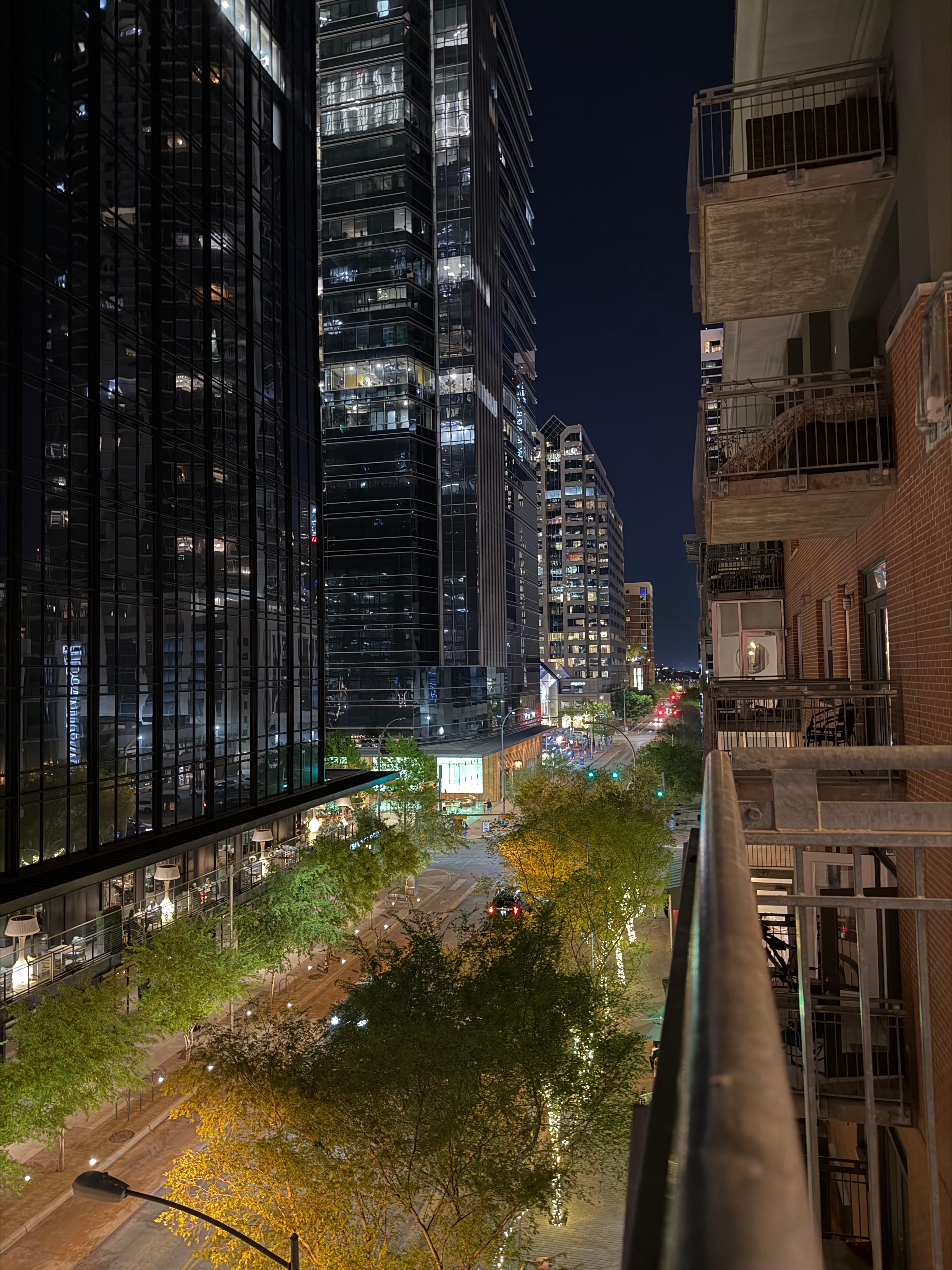 Great views of the action happening below. 