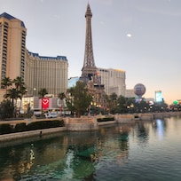 Eiffel Tower from Lower level of Bellagio