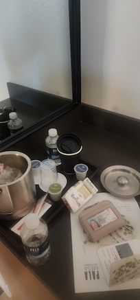 Where the coffee maker is with no plug