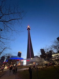 CN tower is walking distance