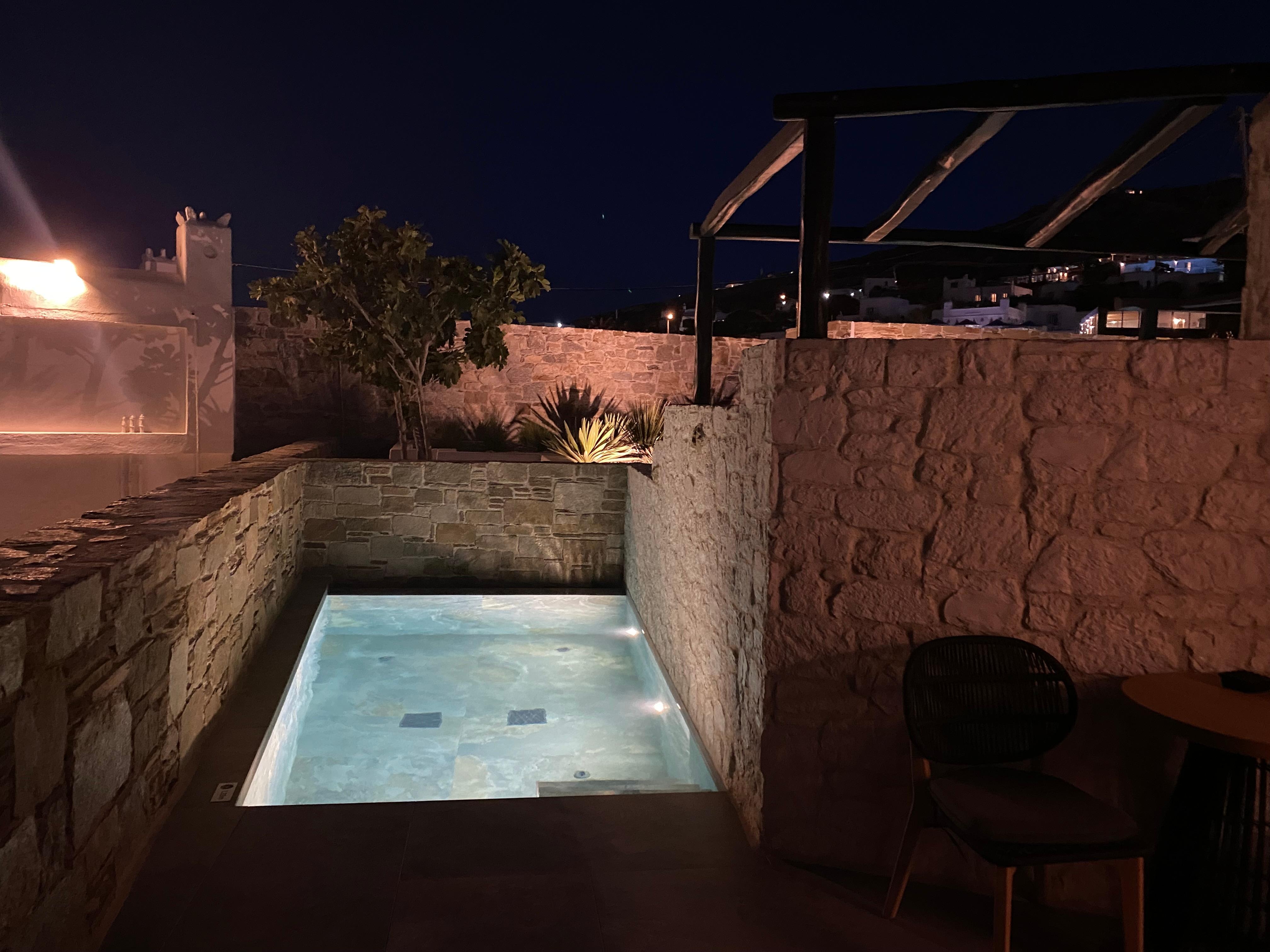 The pool in our room