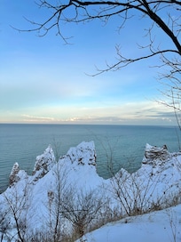 chimney bluffs 2 minutes from the house