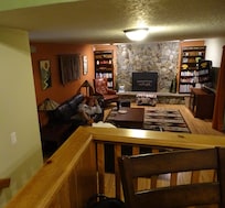 A 21 year kid retreat the sunken Den below the kitchen. This was his favorite retreat