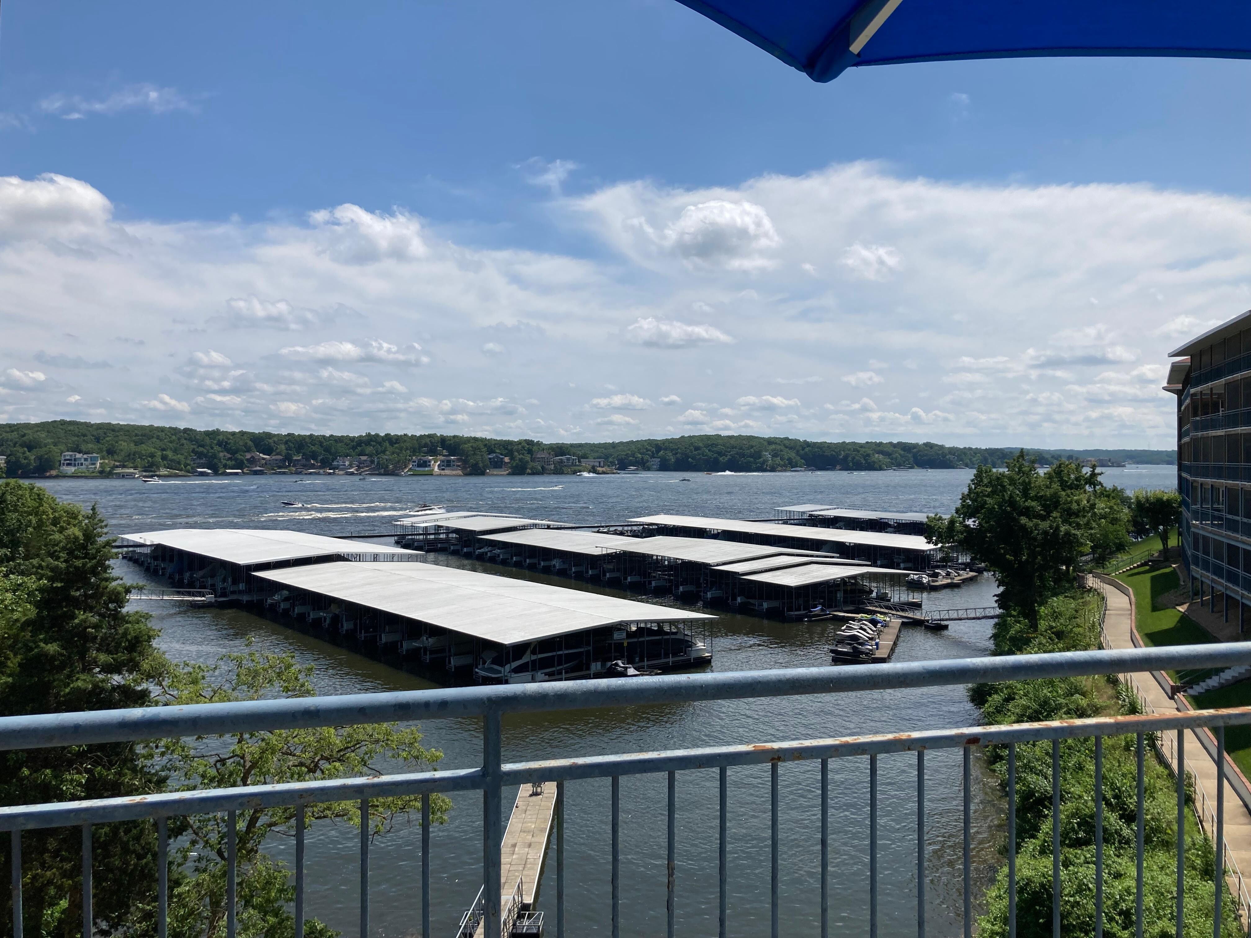 Overlooking the docks.  Photo taken from the pool.