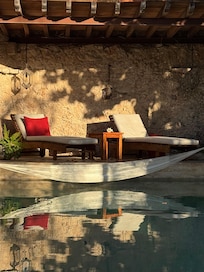 Golden hour at the pool