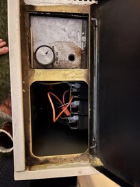 This was what our heating system in the original room looked like.