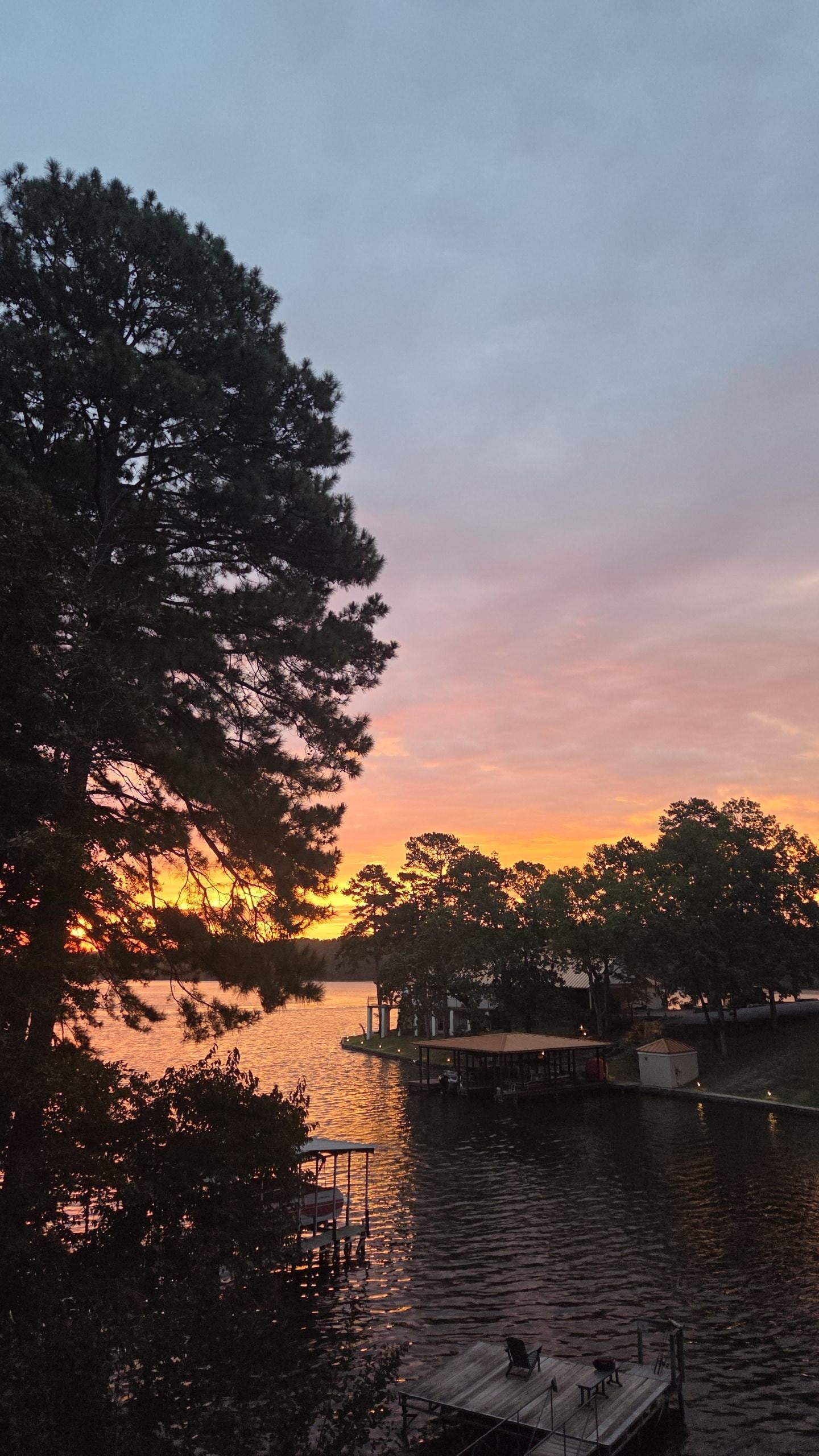 Beautiful morning sunrise in October.