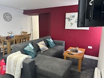 Great smart tv with netflix , comfy couch