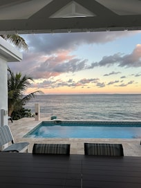 View from the living room sliding door.