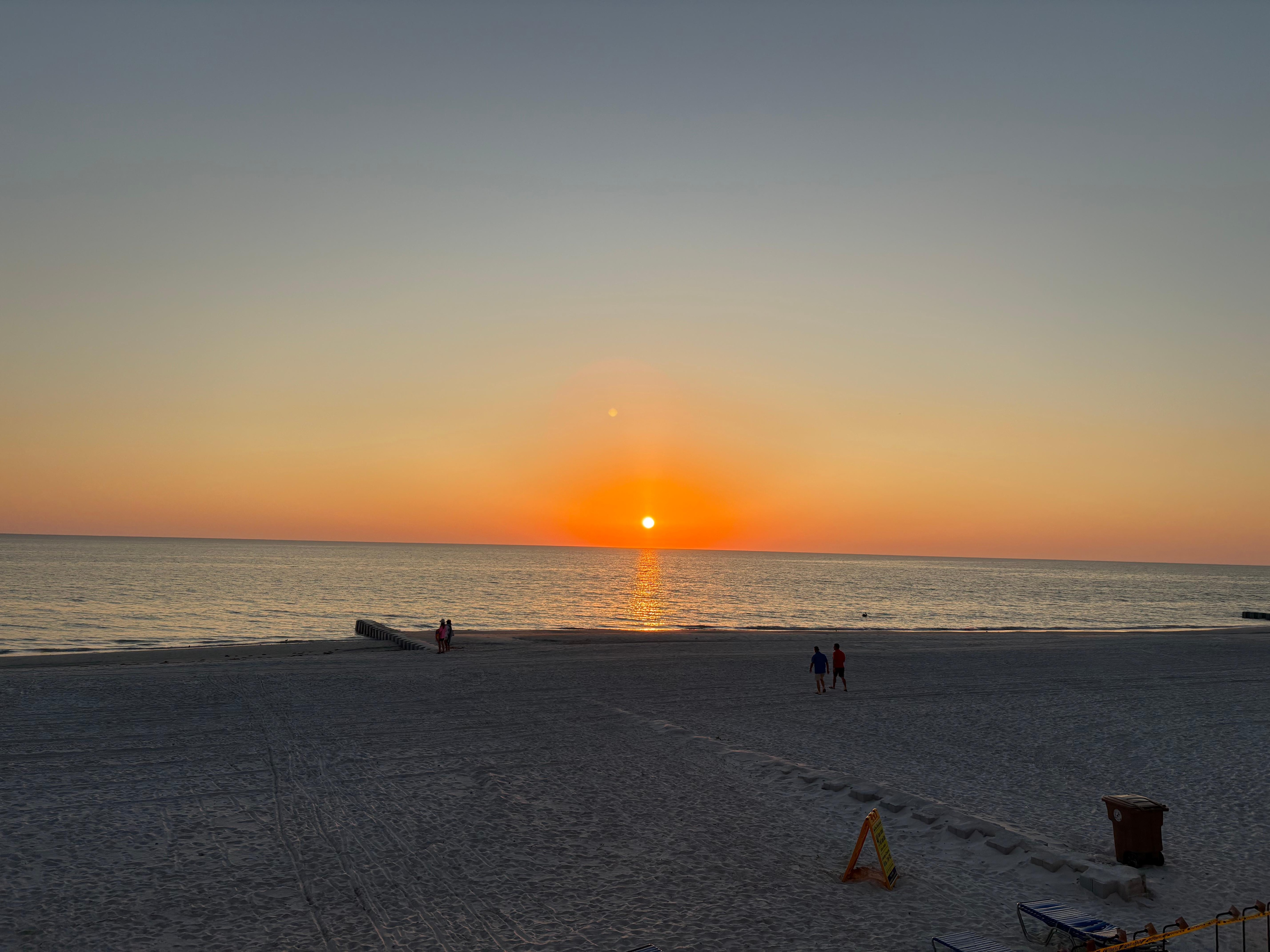 Sunset view from the balcony