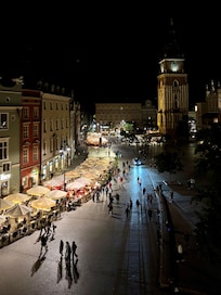 Aftenudsigt fra lejlighed