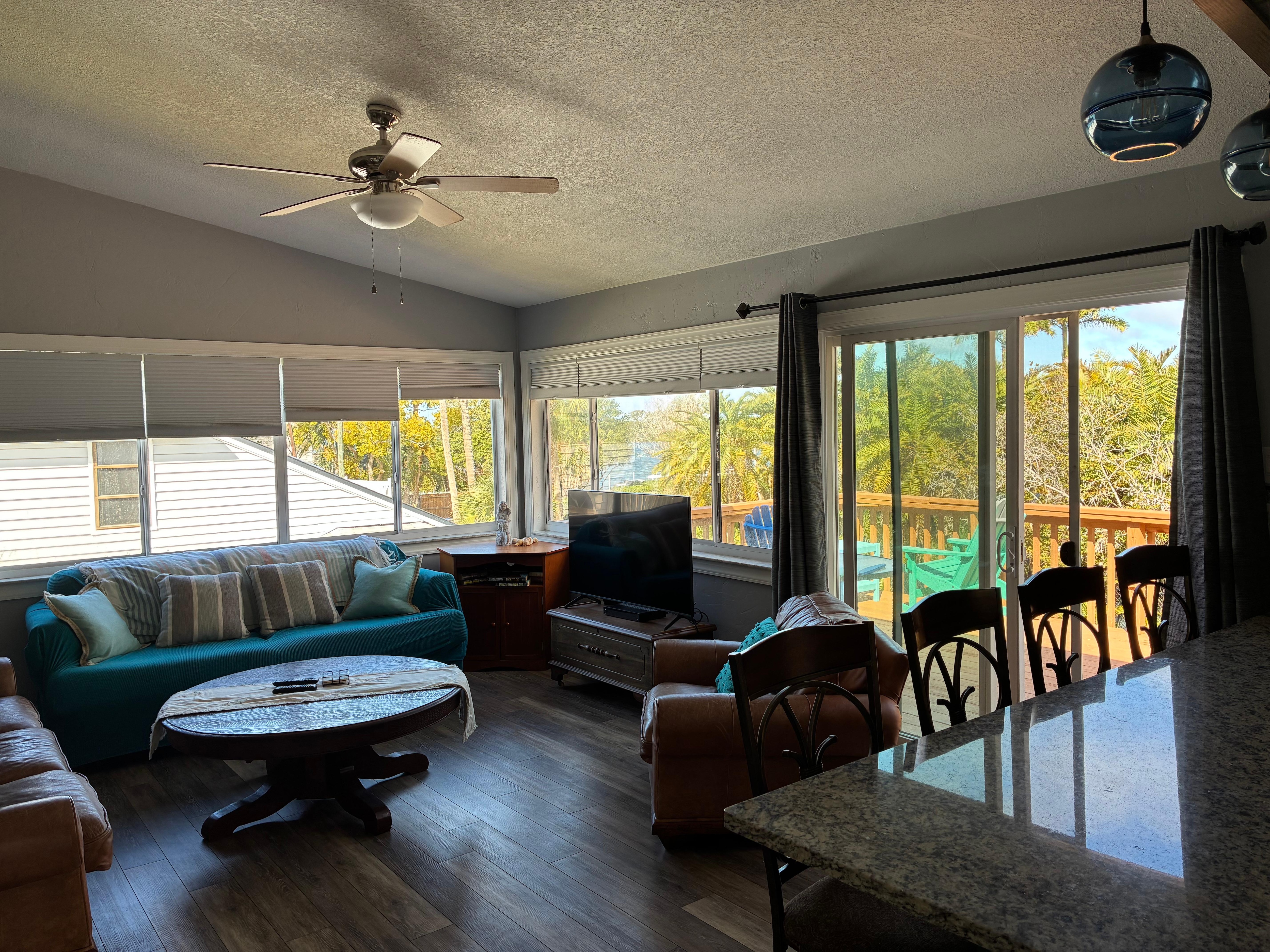 Lot of sun and blue skies available