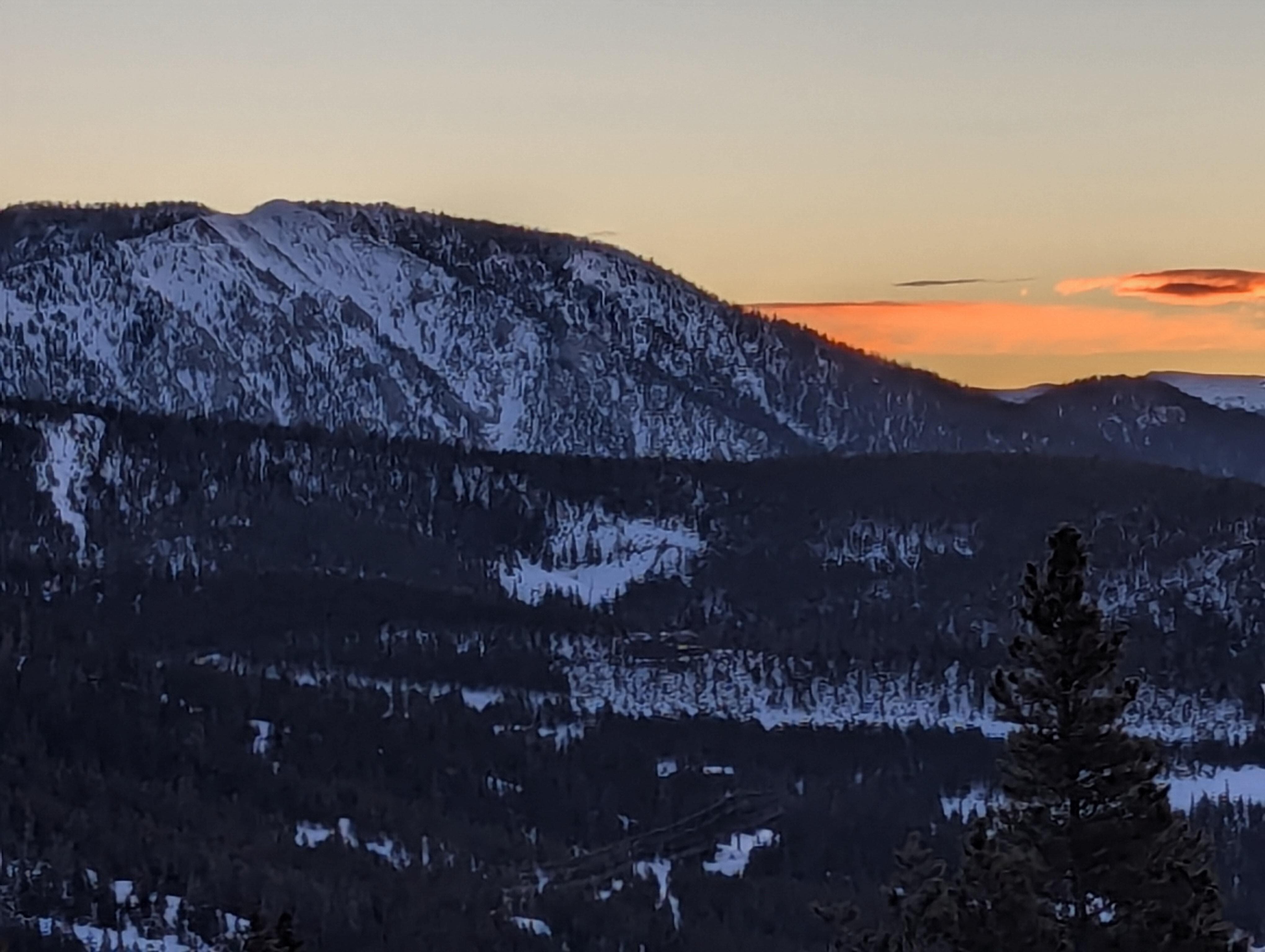 Morning view from the deck.