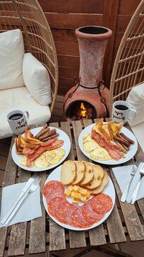 Firepit was a MUST! And the hot plate was good for a simple breakfast!