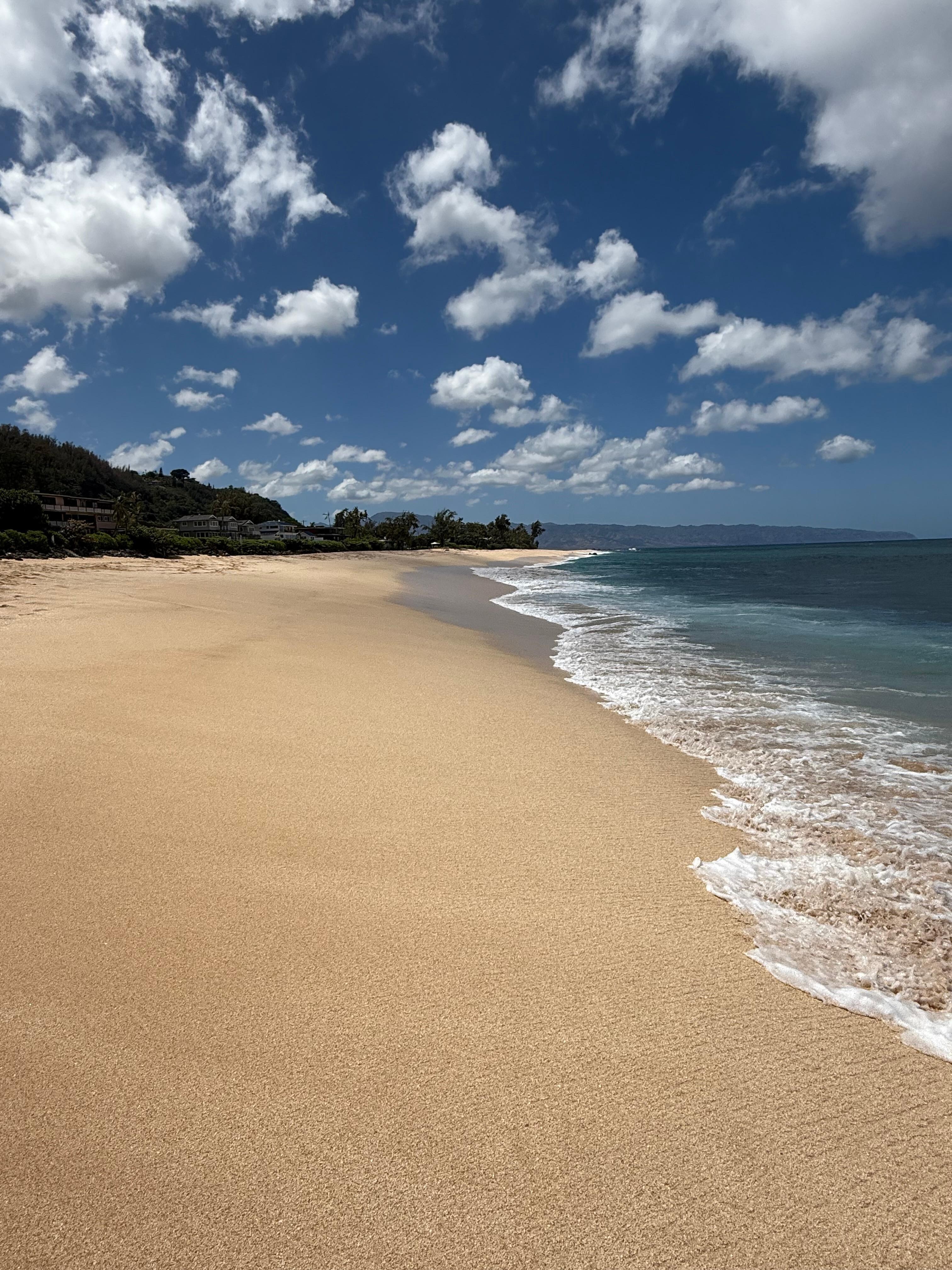 The beautiful beach.