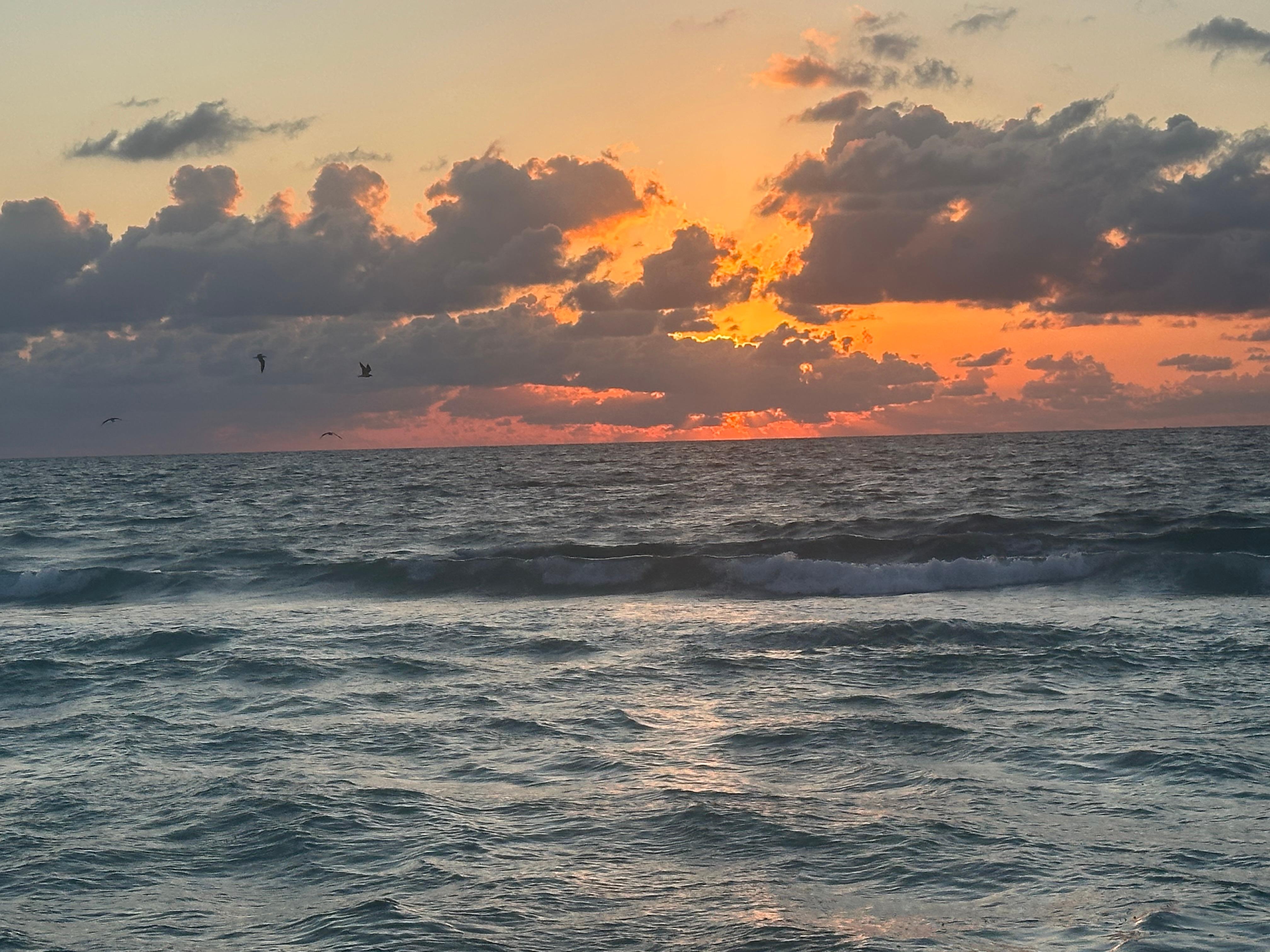 Sunrise at the beach (no sunset here)