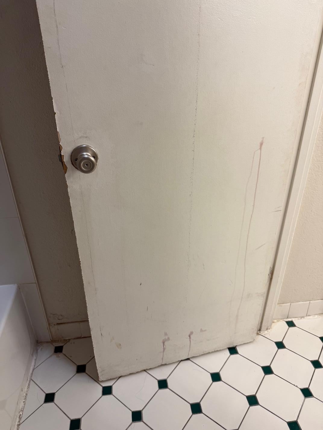 doors damaged and disgusting