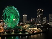 발코니에서 찍은 야경