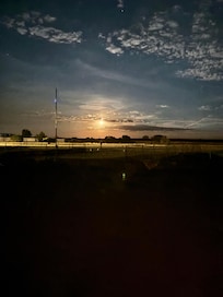 Beautiful night sky filled with bright stars in moonlight
