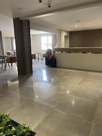 Compare this front lobby to the picture they show. Very different. It’s ok, just not the impression you get from Expedia.