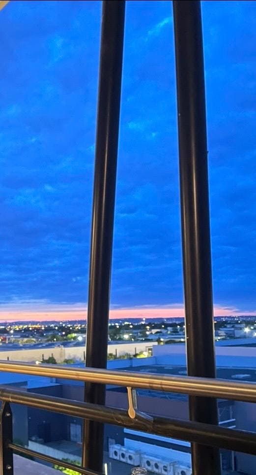 Vue du septième étage de l’hôtel