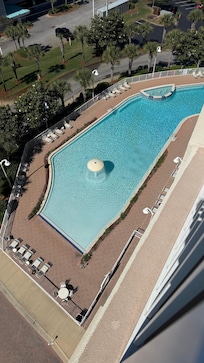 Pool view from balcony