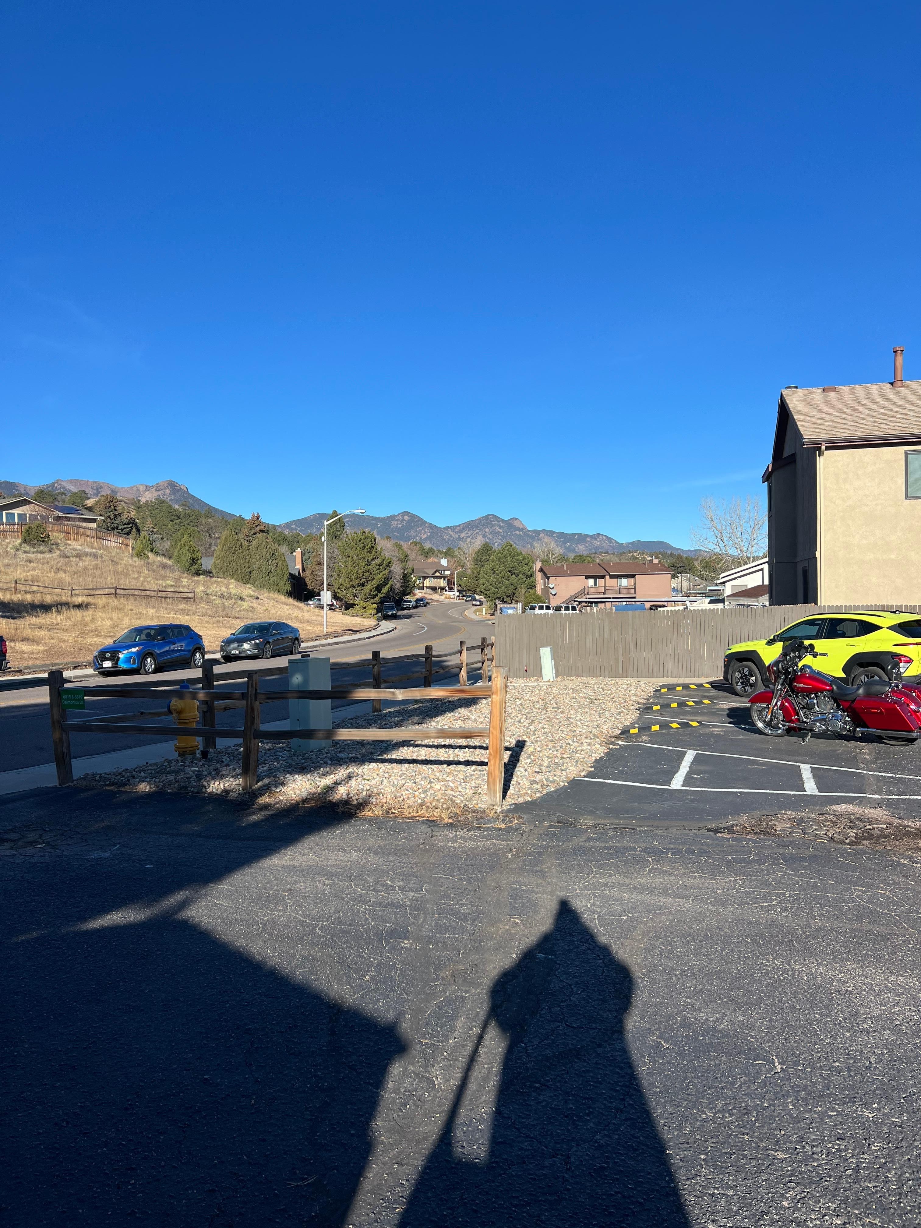 View from parking lot 