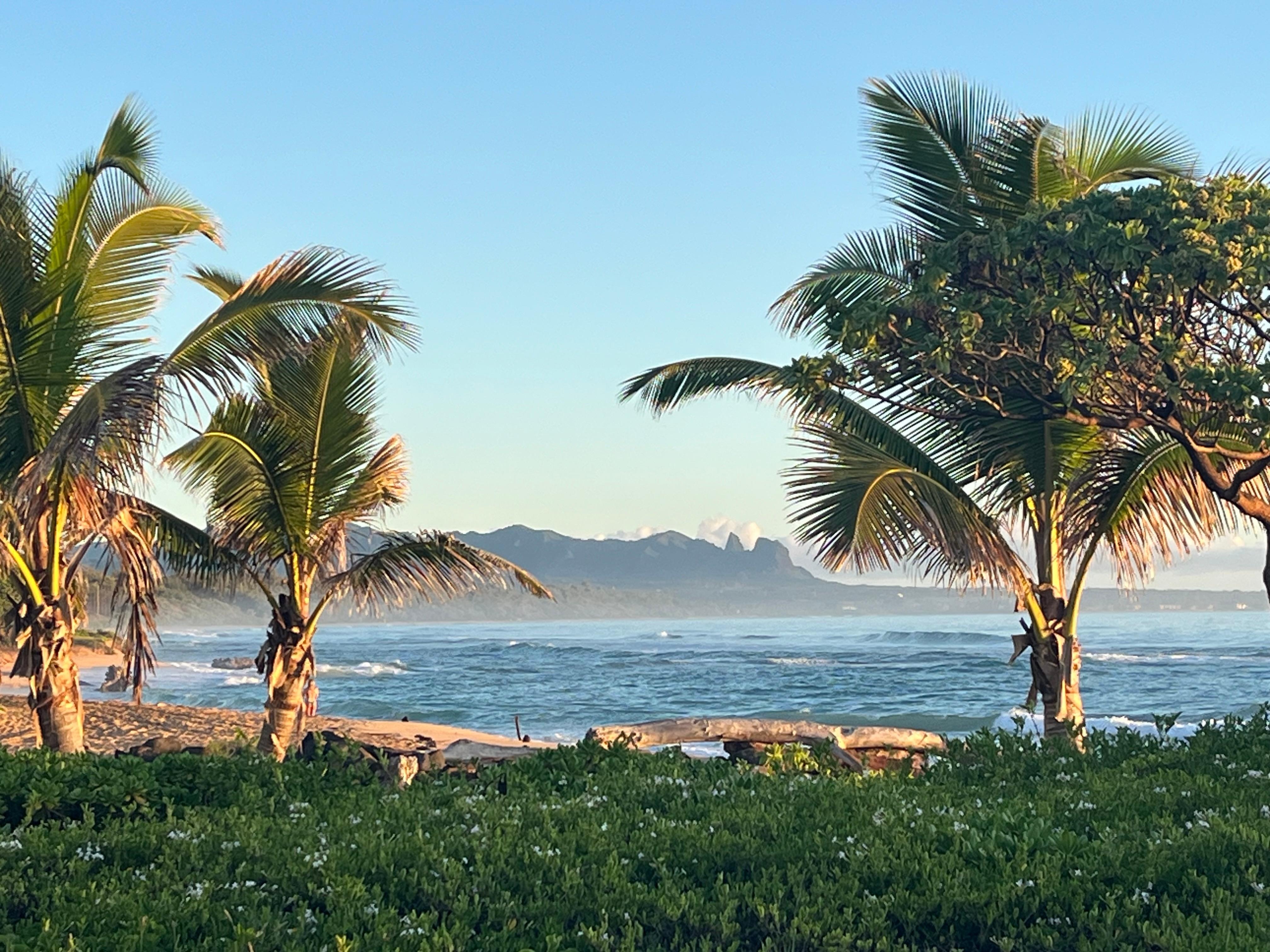 Looking north to what the locals call King Kong mountain.