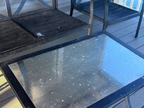 Furniture on dock