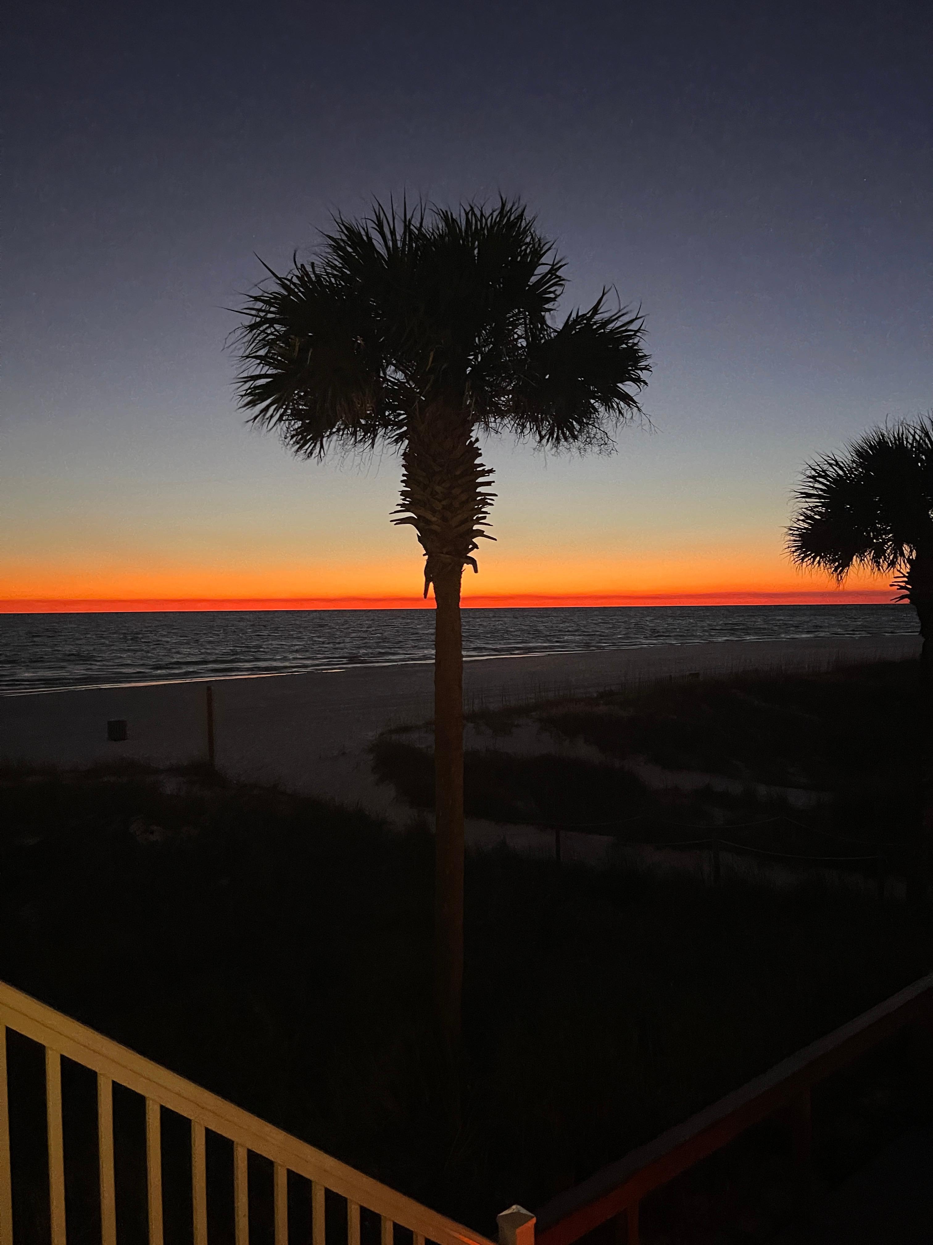 Sunset from back patio