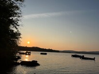 Sunset looking left