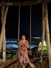 Enjoying by the ocean