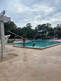 One of the pools nearest the unit